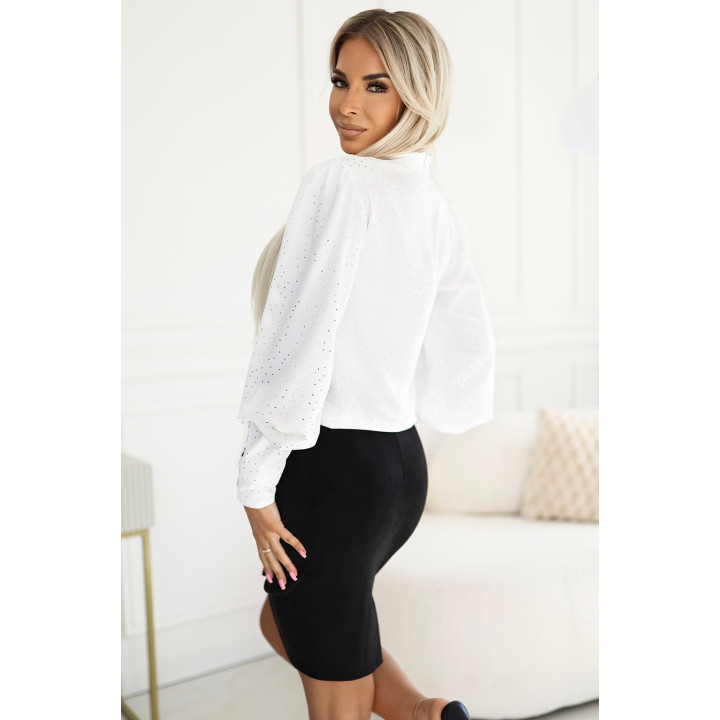 Semi-sukně se zavazováním - ČERNÁ