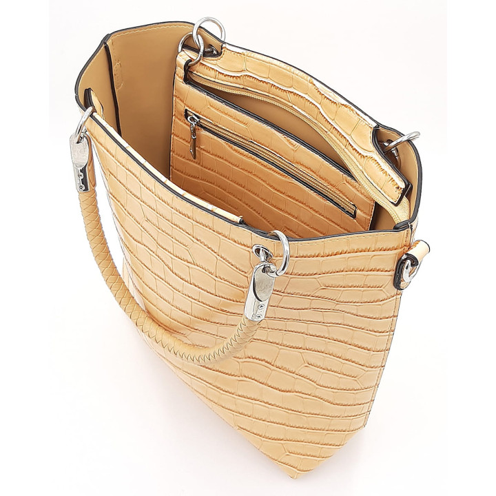 Klasická dámská kabelka Dollibag v barvě lososa