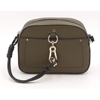 Olivová taška přes rameno s přívěskem BESTINI