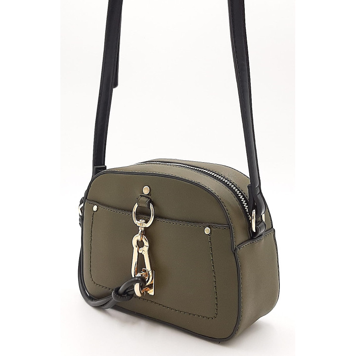 Olivová taška přes rameno s přívěskem BESTINI