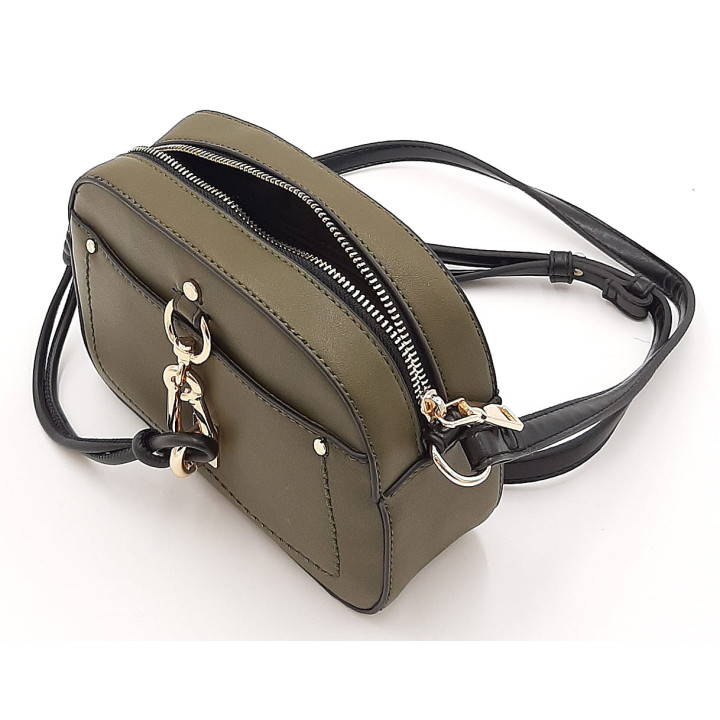 Olivová taška přes rameno s přívěskem BESTINI