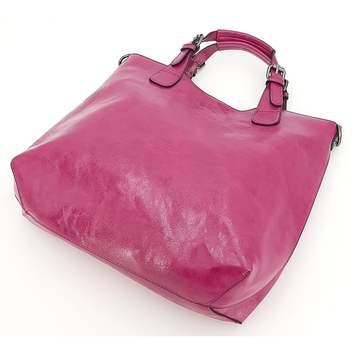 Klasická dámská kabelka v barvě fuchsie INES DELAURE