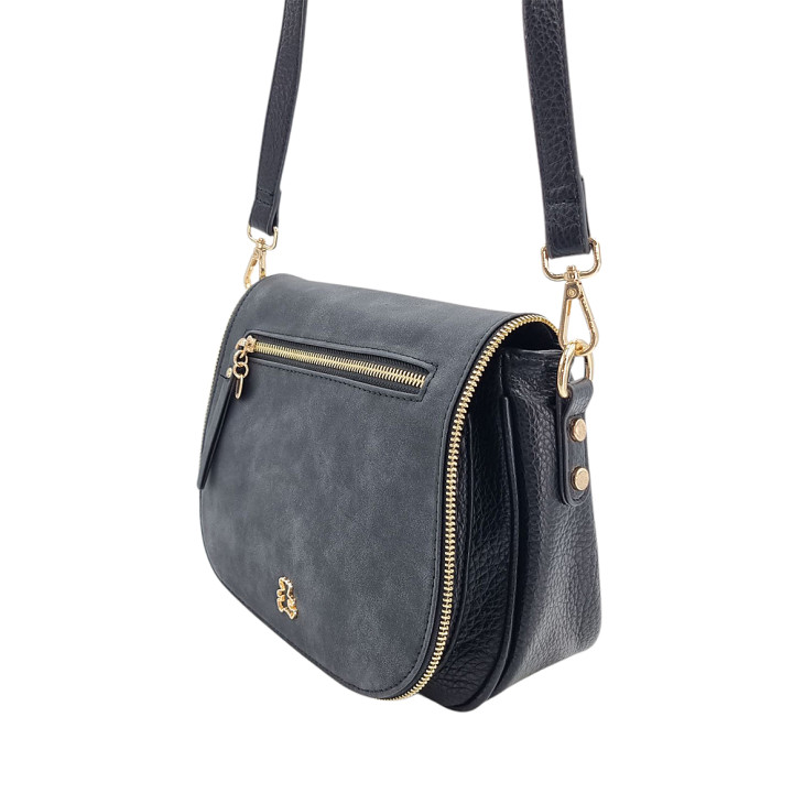 Černá kabelka s klopou LULU CASTAGNETTE