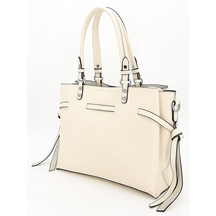 Krémově béžová dámská taška s dlouhým popruhem GALLANTRY