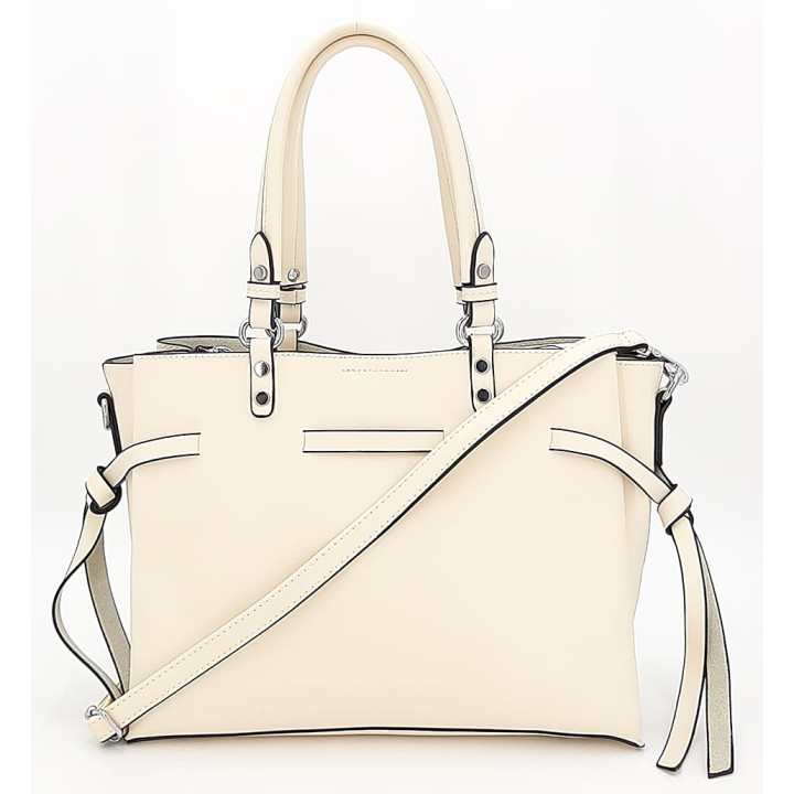 Krémově béžová dámská taška s dlouhým popruhem GALLANTRY