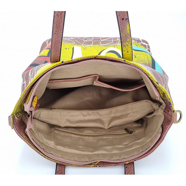 Růžová klasická dámská kabelka LOVE přes rameno