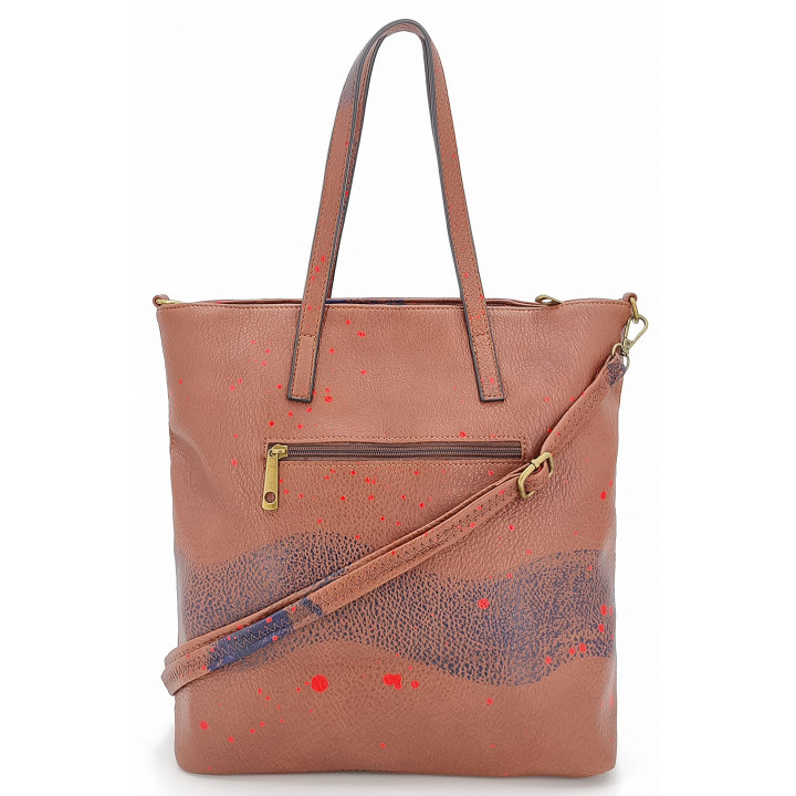 Hnědá klasická dámská kabelka LOVE přes rameno