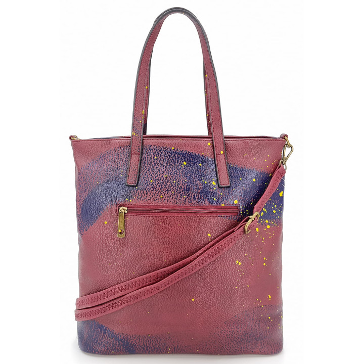 Bordová klasická dámská kabelka LOVE přes rameno