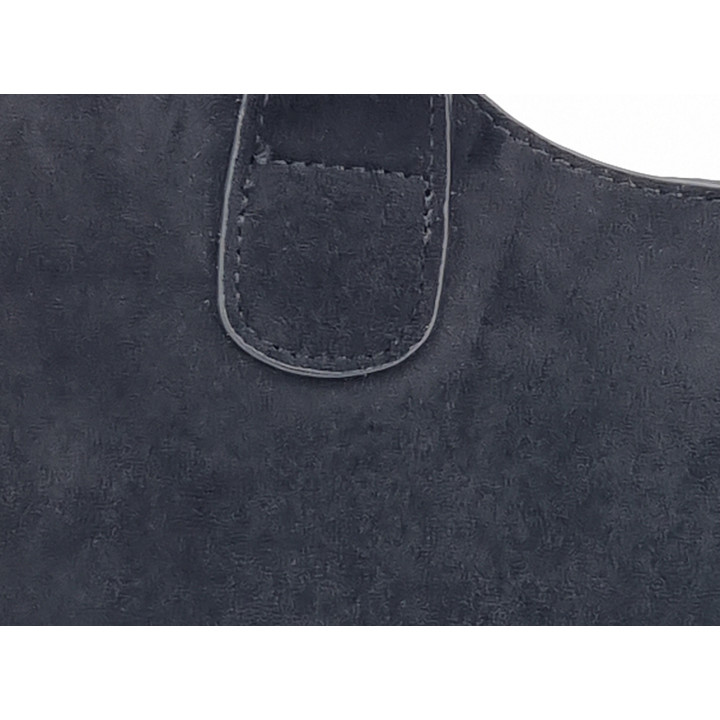 Černá semišová klasická dámská kabelka INES DELAURE