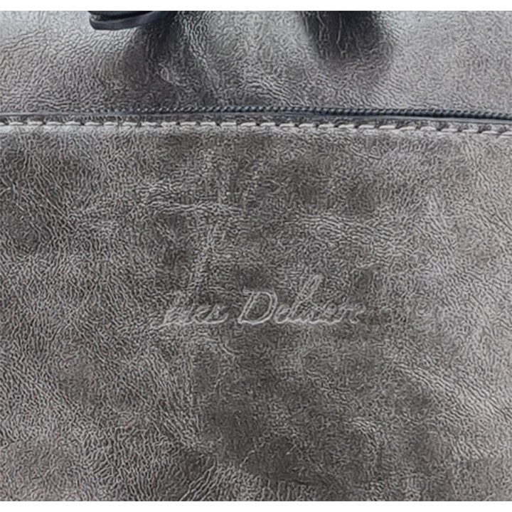 Ocelově šedá taška batoh A4 dámská 2v1 INES DELAURE