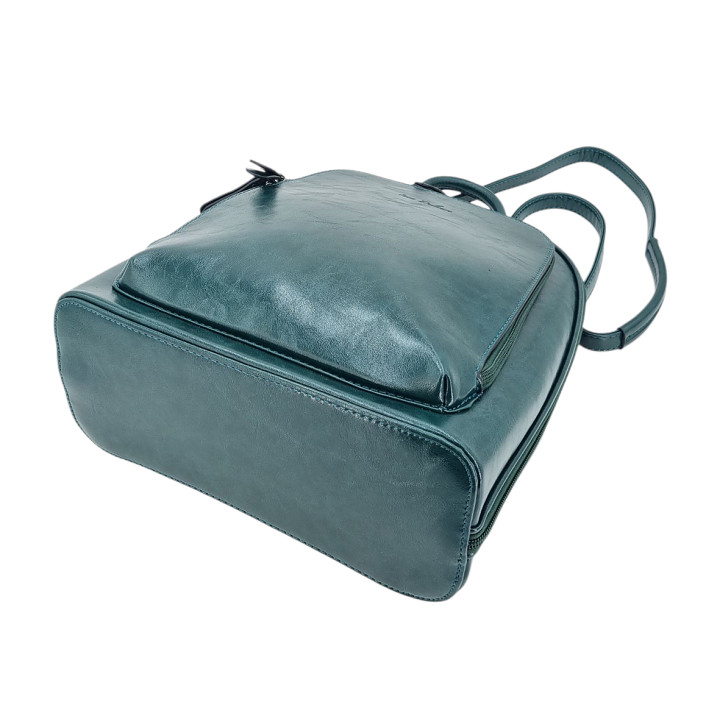 Zelená taška batoh A4 dámská 2v1 INES DELAURE