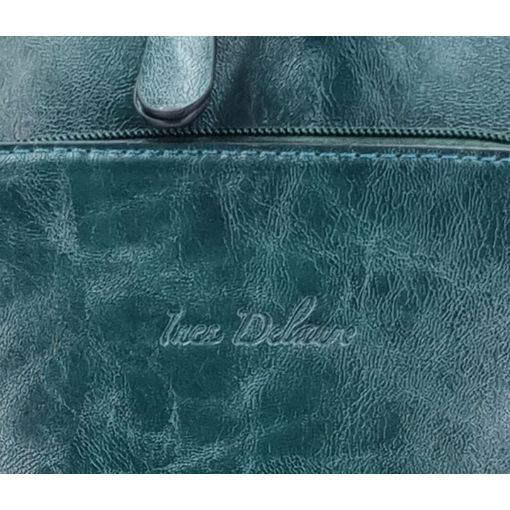 Zelená taška batoh A4 dámská 2v1 INES DELAURE