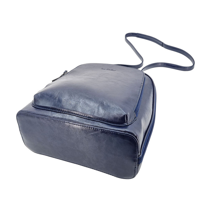 Námořnická modrá taška batoh A4 dámská 2v1 INES DELAURE