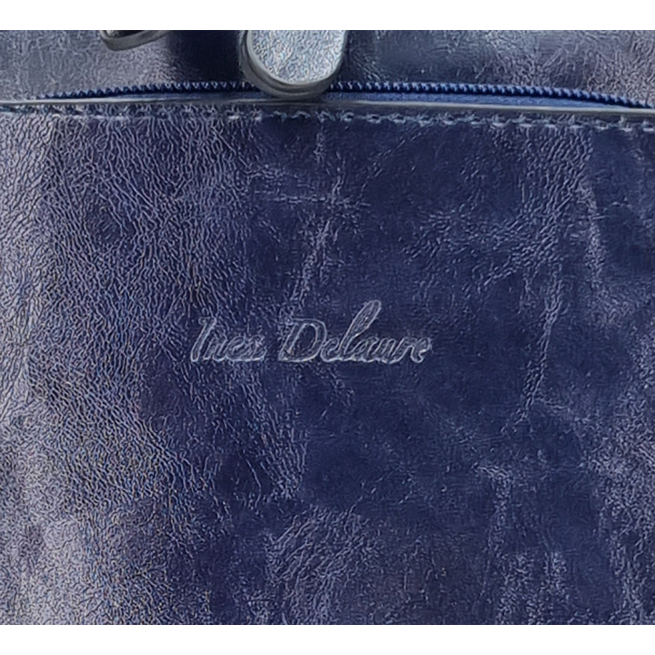 Námořnická modrá taška batoh A4 dámská 2v1 INES DELAURE