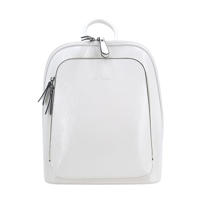 Bílá taška batoh A4 dámská 2v1 INES DELAURE