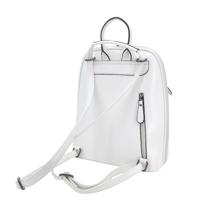 Bílá taška batoh A4 dámská 2v1 INES DELAURE