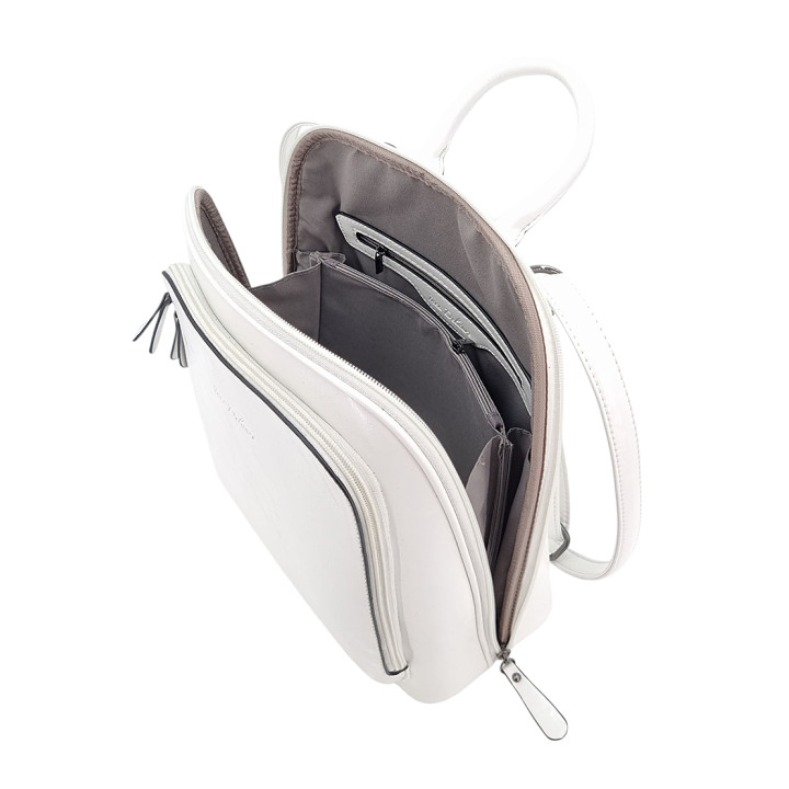 Bílá taška batoh A4 dámská 2v1 INES DELAURE