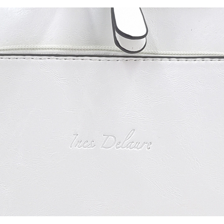 Bílá taška batoh A4 dámská 2v1 INES DELAURE