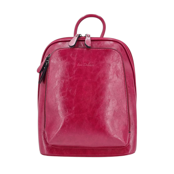 Dámská taška batoh A4 v barvě fuchsie 2v1 INES DELAURE