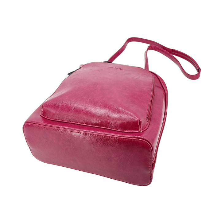 Dámská taška batoh A4 v barvě fuchsie 2v1 INES DELAURE