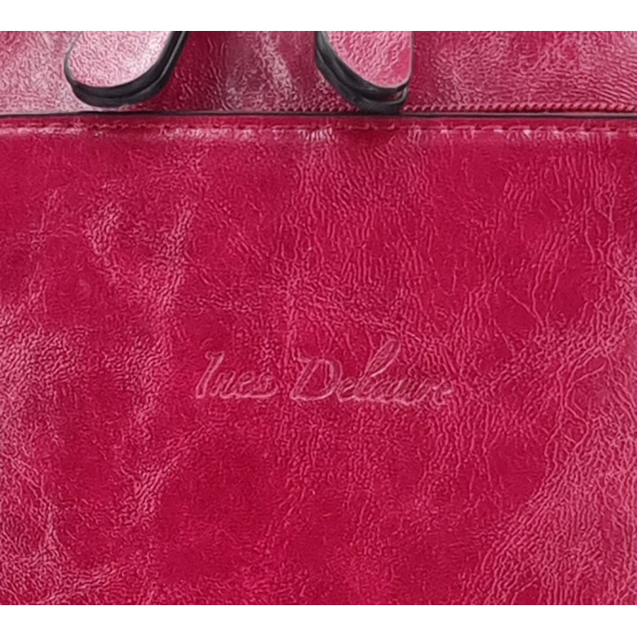 Dámská taška batoh A4 v barvě fuchsie 2v1 INES DELAURE