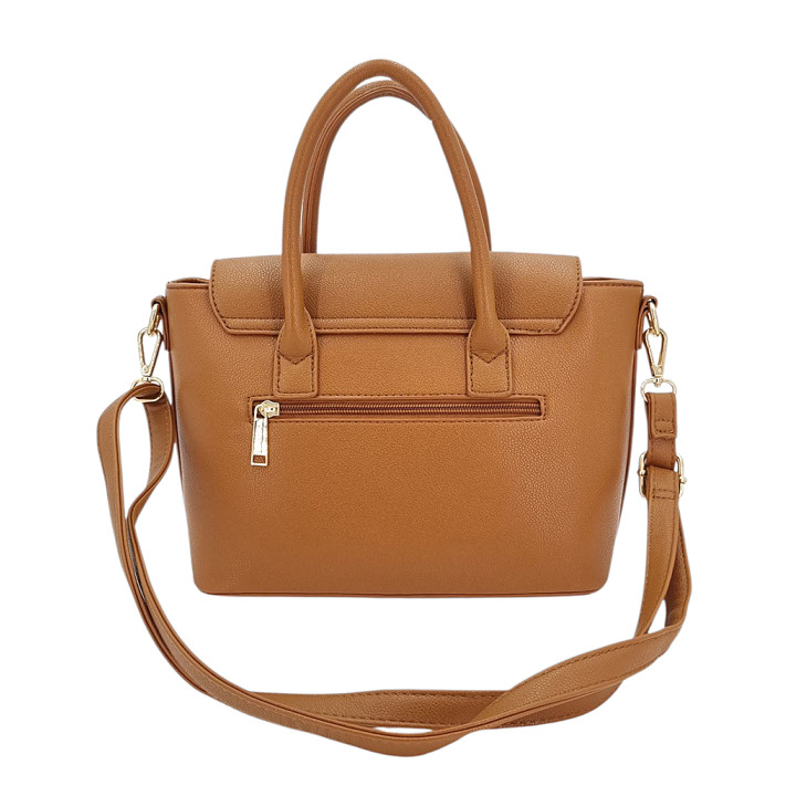 Hnědá kabelka s klopou TORRENTE