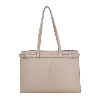 Bežová prostorná zpevněná dámská taška GALLANTRY