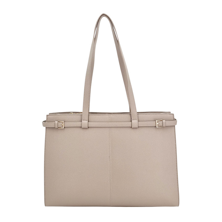 Bežová prostorná zpevněná dámská taška GALLANTRY
