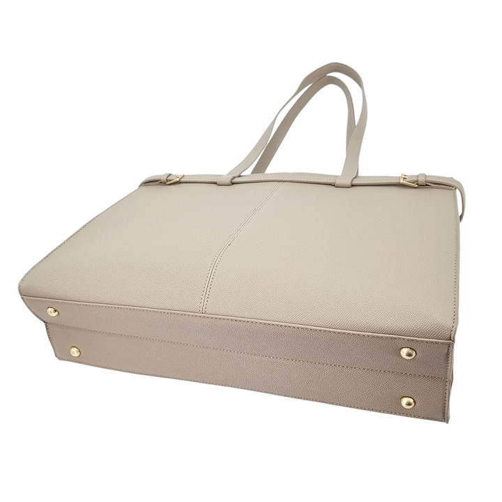 Bežová prostorná zpevněná dámská taška GALLANTRY