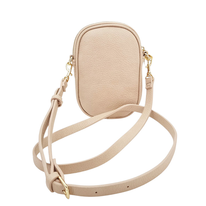 Pudrově růžová kabelka typu messenger bag s 2 přihrádkami LULU CASTAGNETTE