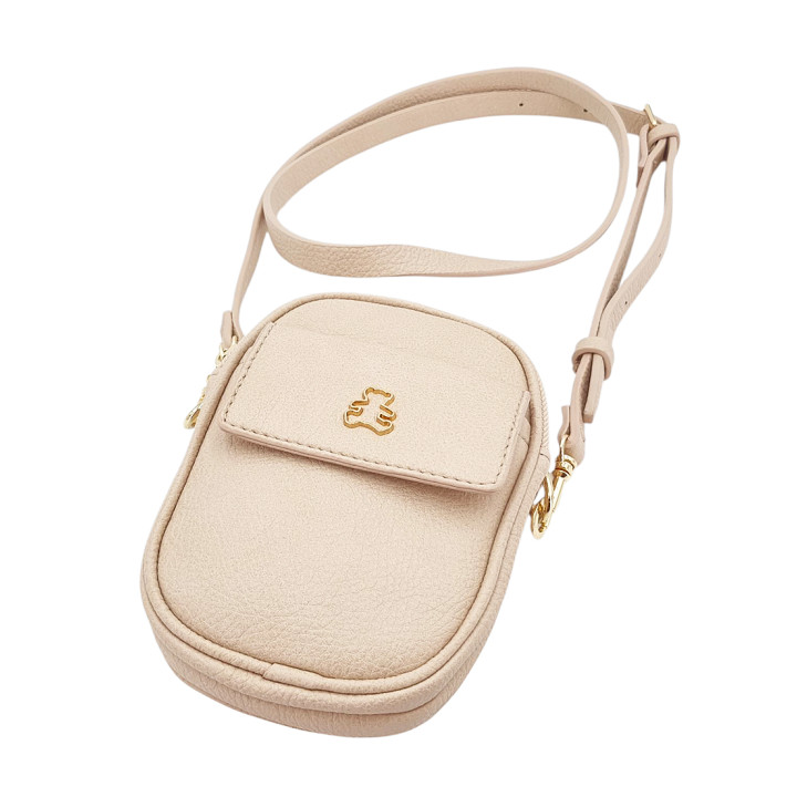 Pudrově růžová kabelka typu messenger bag s 2 přihrádkami LULU CASTAGNETTE