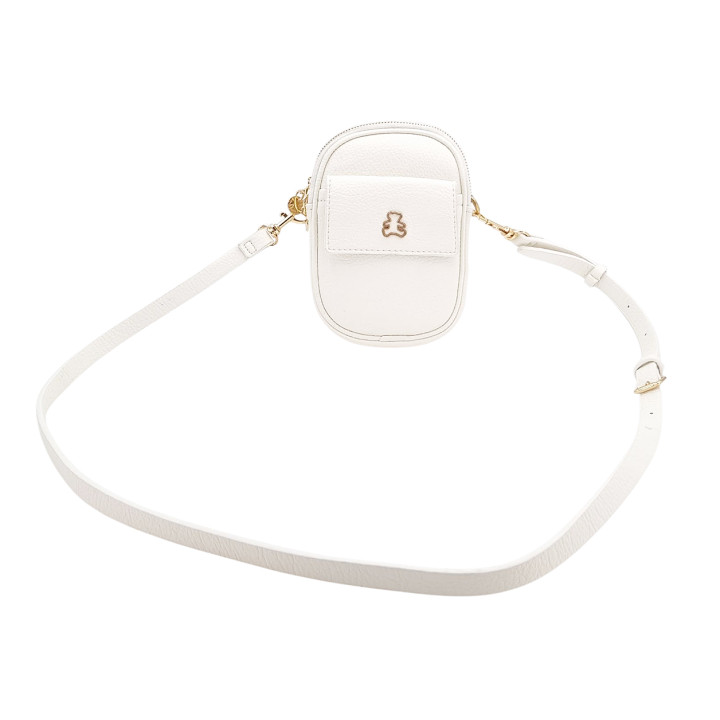 Bílá taška přes rameno, cyklistická taška, 2 přihrádky LULU CASTAGNETTE