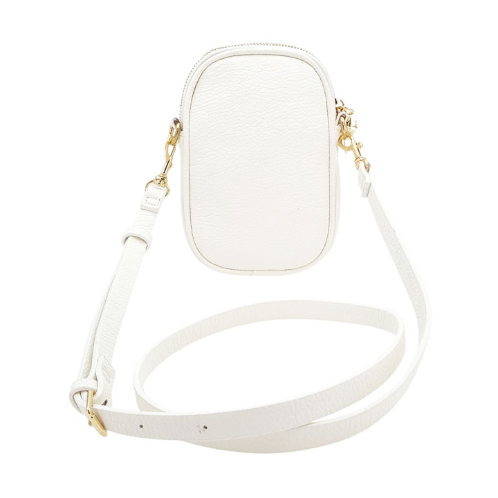 Bílá taška přes rameno, cyklistická taška, 2 přihrádky LULU CASTAGNETTE