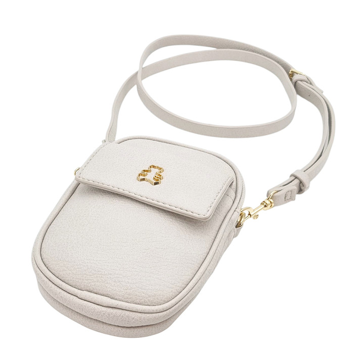 Světle šedá taška přes rameno, cyklistická taška, 2 přihrádky LULU CASTAGNETTE