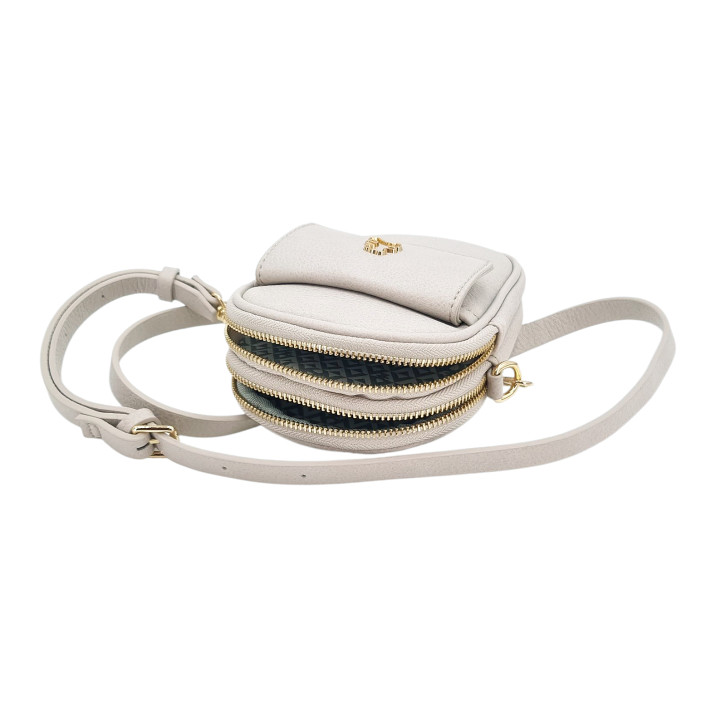 Světle šedá taška přes rameno, cyklistická taška, 2 přihrádky LULU CASTAGNETTE