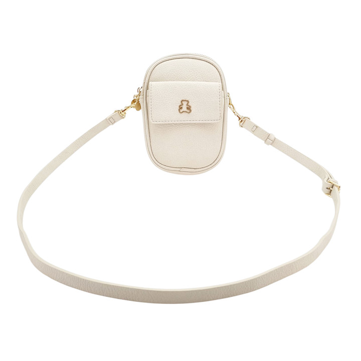 Krémová taška přes rameno, 2 přihrádky LULU CASTAGNETTE
