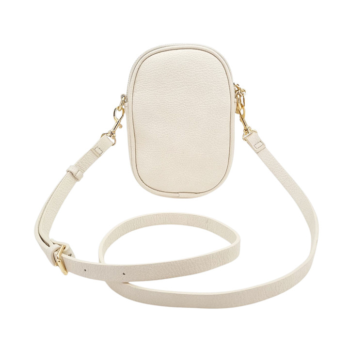 Krémová taška přes rameno, 2 přihrádky LULU CASTAGNETTE