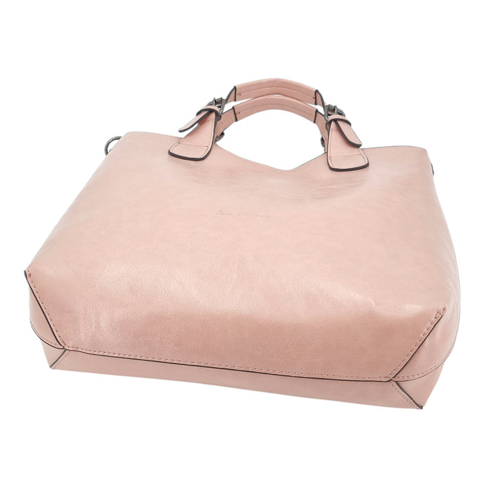 Růžová klasická dámská kabelka INES DELAURE