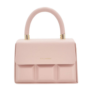 Růžová společenská kabelka s uchem a nastavitelným páskem GALLANTRY