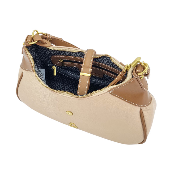 Bežová taška přes rameno LULU CASTAGNETTE