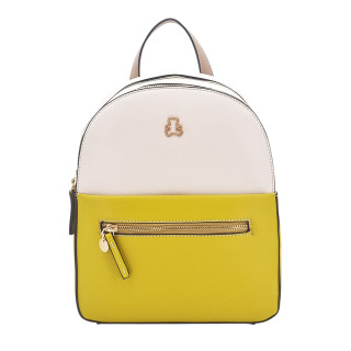 Žlutý krémový dámský batoh s medvídkem LULU CASTAGNETTE