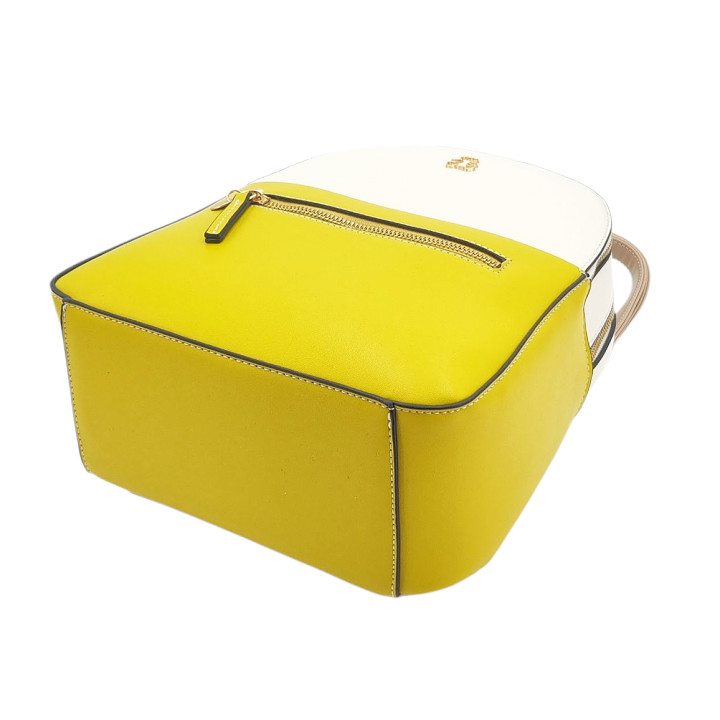 Žlutý krémový dámský batoh s medvídkem LULU CASTAGNETTE