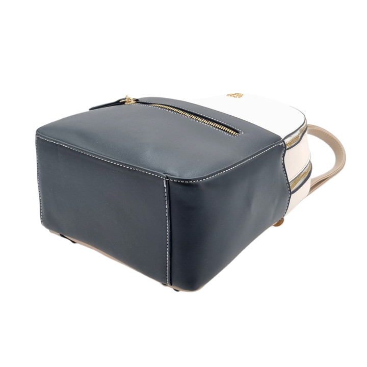 Černý krémový dámský batoh s medvídkem LULU CASTAGNETTE