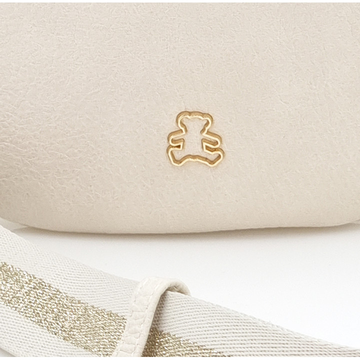 Krémová ledvinka pro ženy s medvídkem LULU CASTAGNETTE