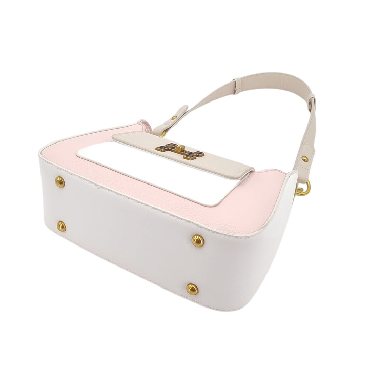 Růžovo-béžová klasická dámská kabelka přes rameno GALLANTRY