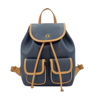 Černý prostorný dámský batoh s klopou LULU CASTAGNETTE