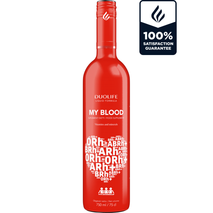 DUOLIFE MŮJ BLOOD MOJE KREV 750 ml - Tekutá morfologie, záruka spokojenosti
