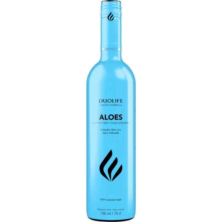 Duolife Aloe 750 ml šťáva aloe s dužinou, med oregano - super na trávení