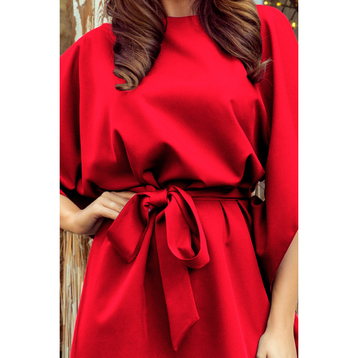 SOFIA Šaty motýl - ČERVENÁ